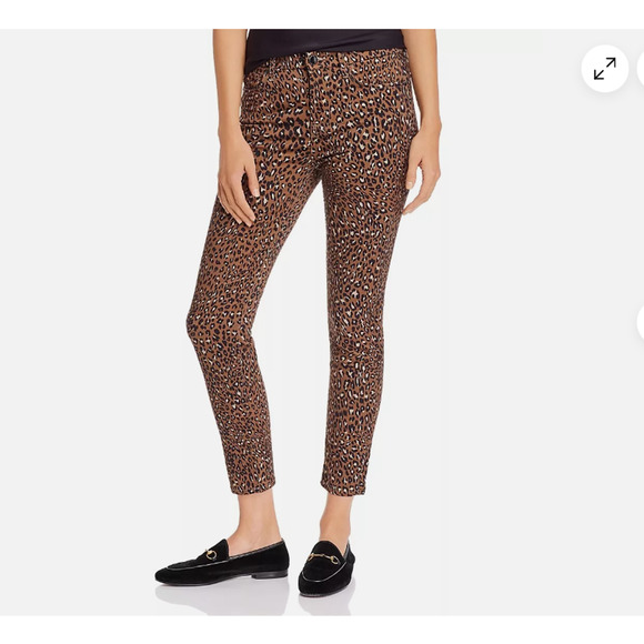 Jen 7 x 7 for All Mankind Leopard Print Skinny Ankle Jeans Wmns Sz 12 Punk Glam - Picture 7 of 7